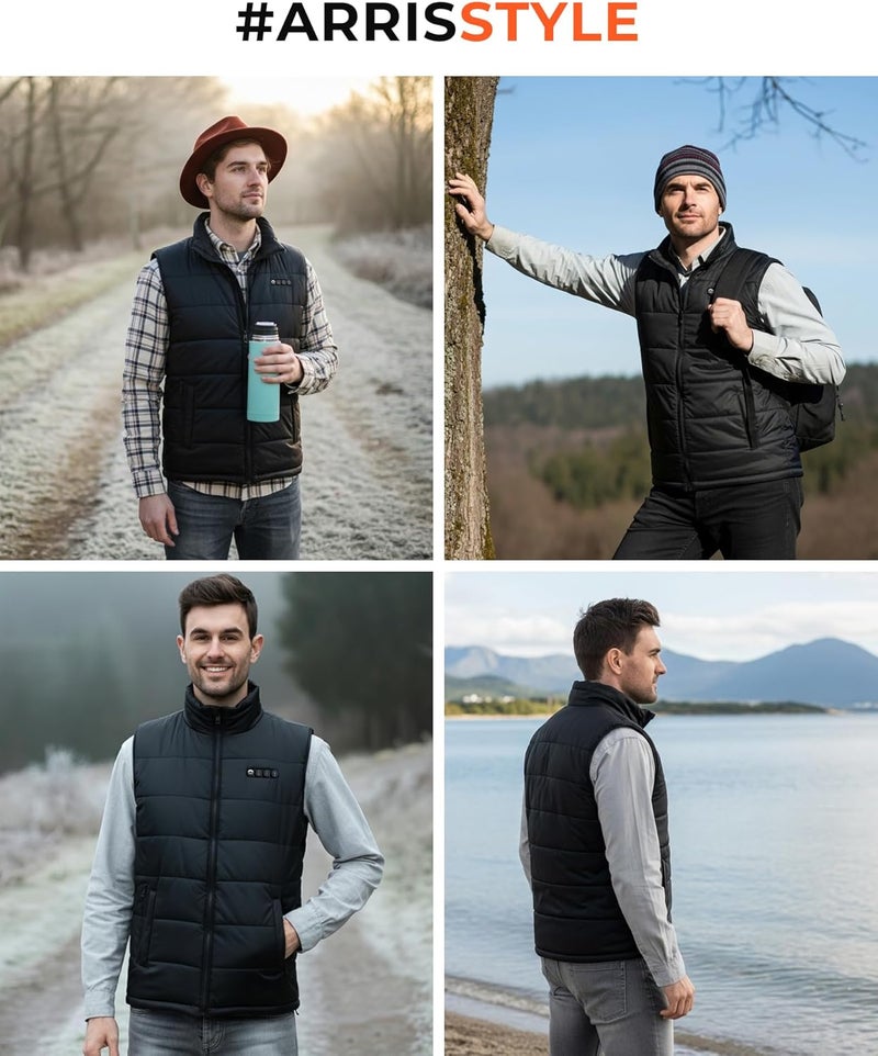 ARRIS Heated Vest with Patented Size Adjustable Design For Men and Women - Image 5